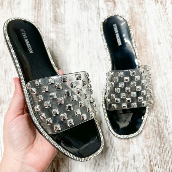 Steve Madden Shoes - Steve Madden Jynn Black Jelly Slide Size 9